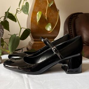 Marc Fisher Palie Black Mary Jane Heels Pumps Shoes